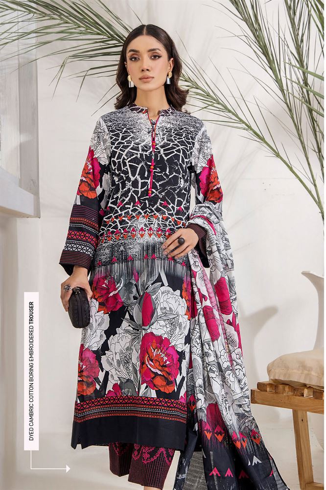 Amel Unstitched 3pc Collection - Vibrant Colors